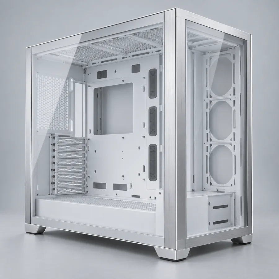 Lian Li O11 Dynamic EVO – Case ATX panoramico, bianco